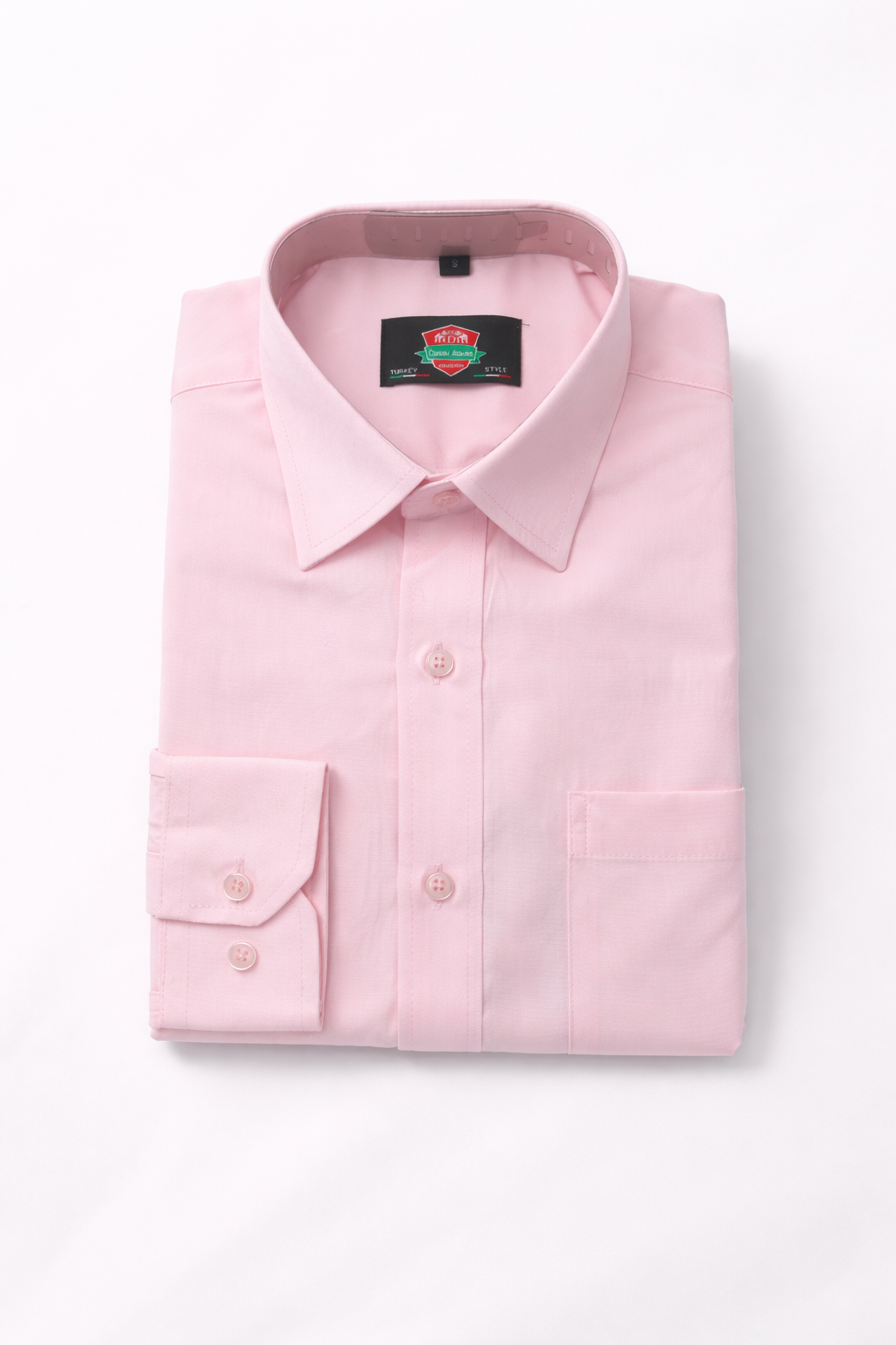 Men's Light Pink Slim Fit Dress Shirt