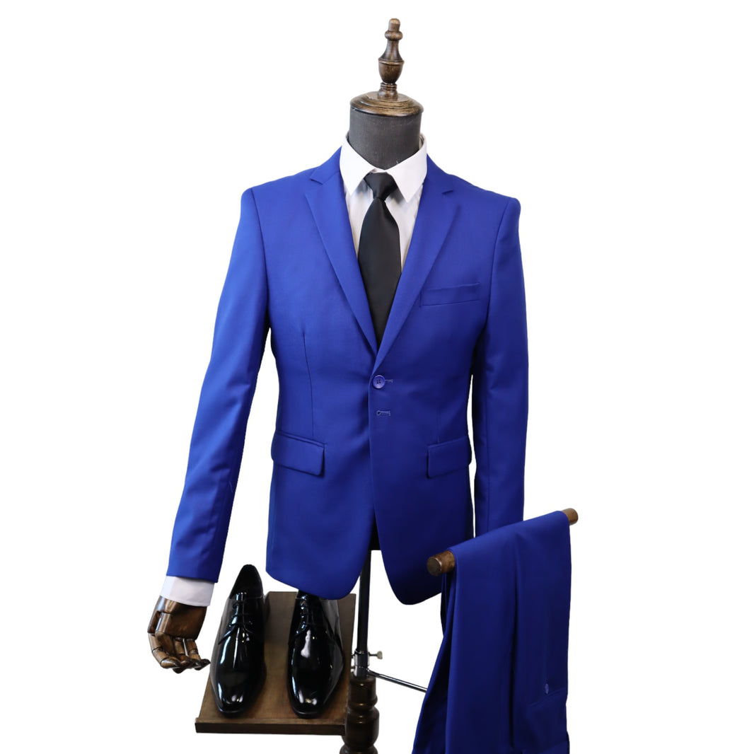 Men's Tailored Royal Blue 2PC Suit(Slim Fit)