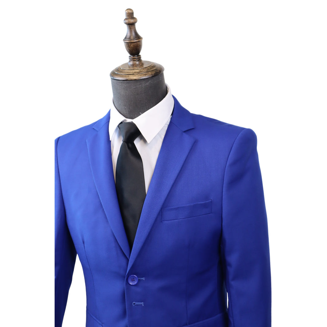 Men's Tailored Royal Blue 2PC Suit(Slim Fit)