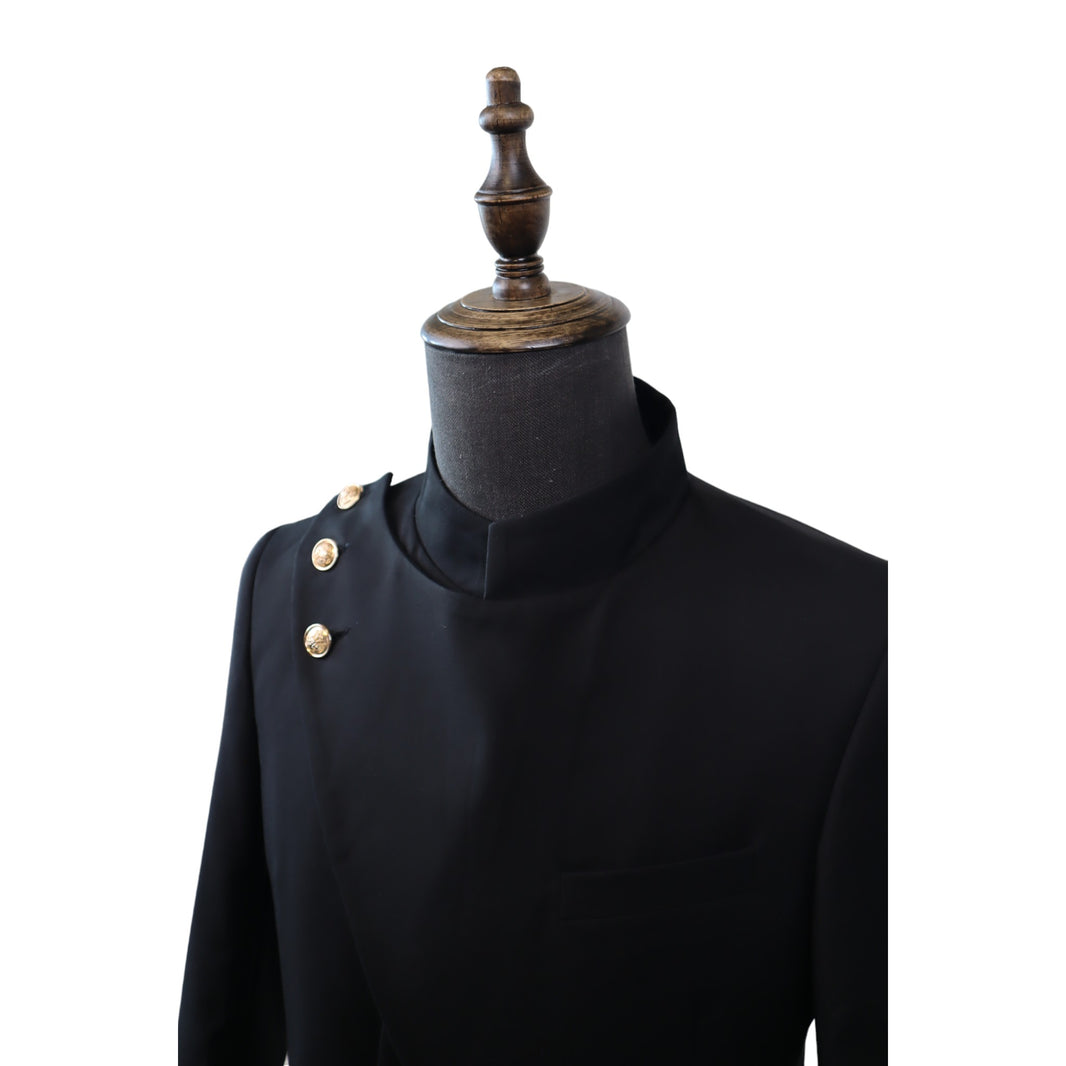 Mens Modern Chinese Collar Suit(Slim Fit)