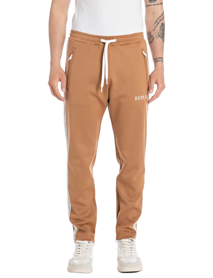 Replay Mens Beige Trackpants