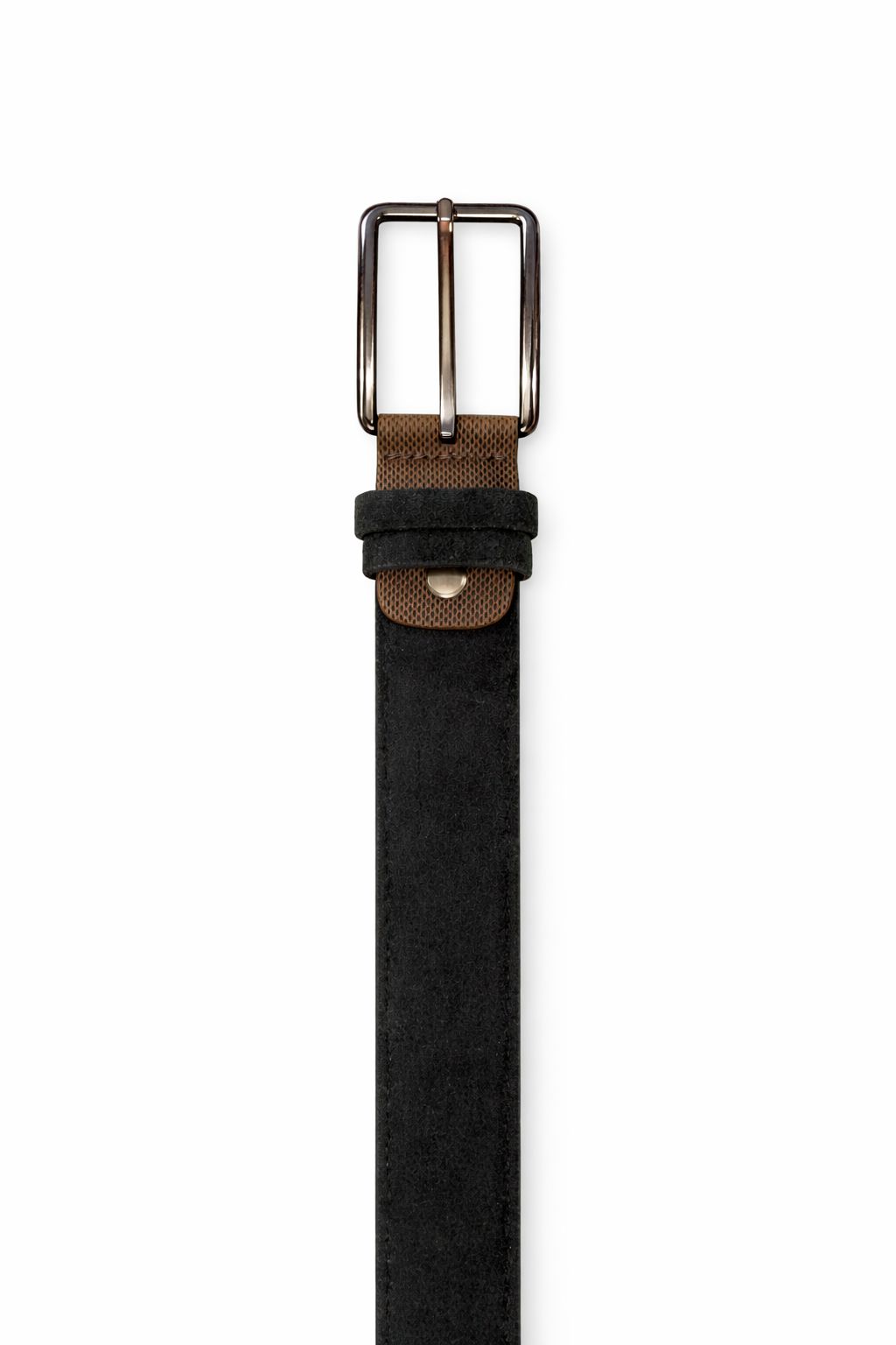 Black Textured Belt