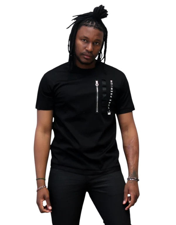 Pure Premium Taglio B T-Shirt In Black Men