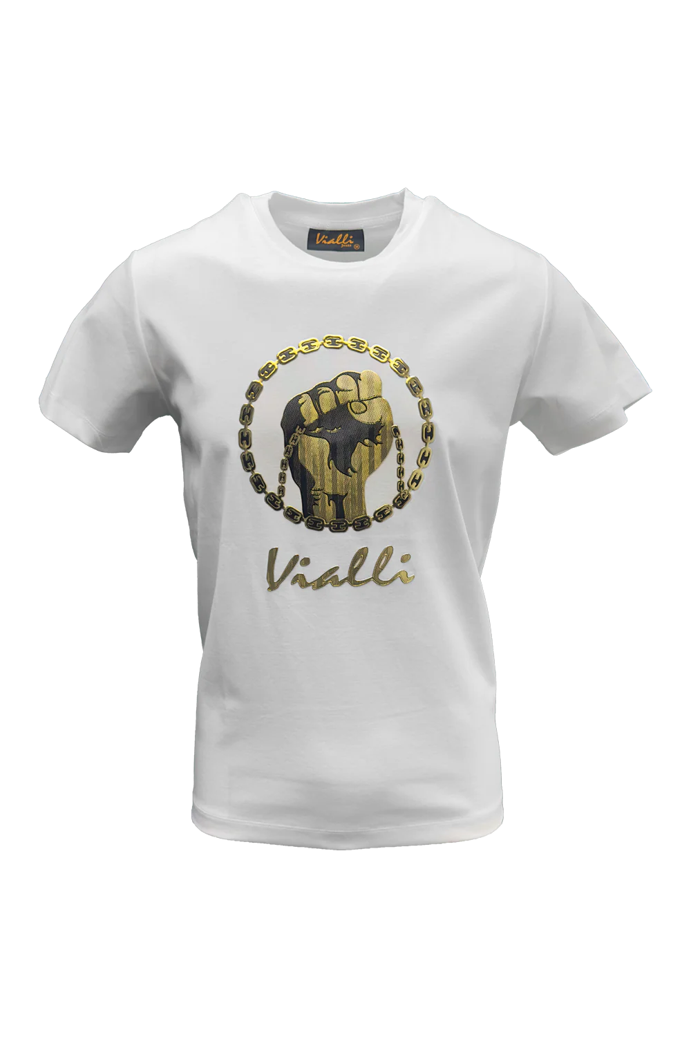 Vialli Mens White Ilowe T-Shirt
