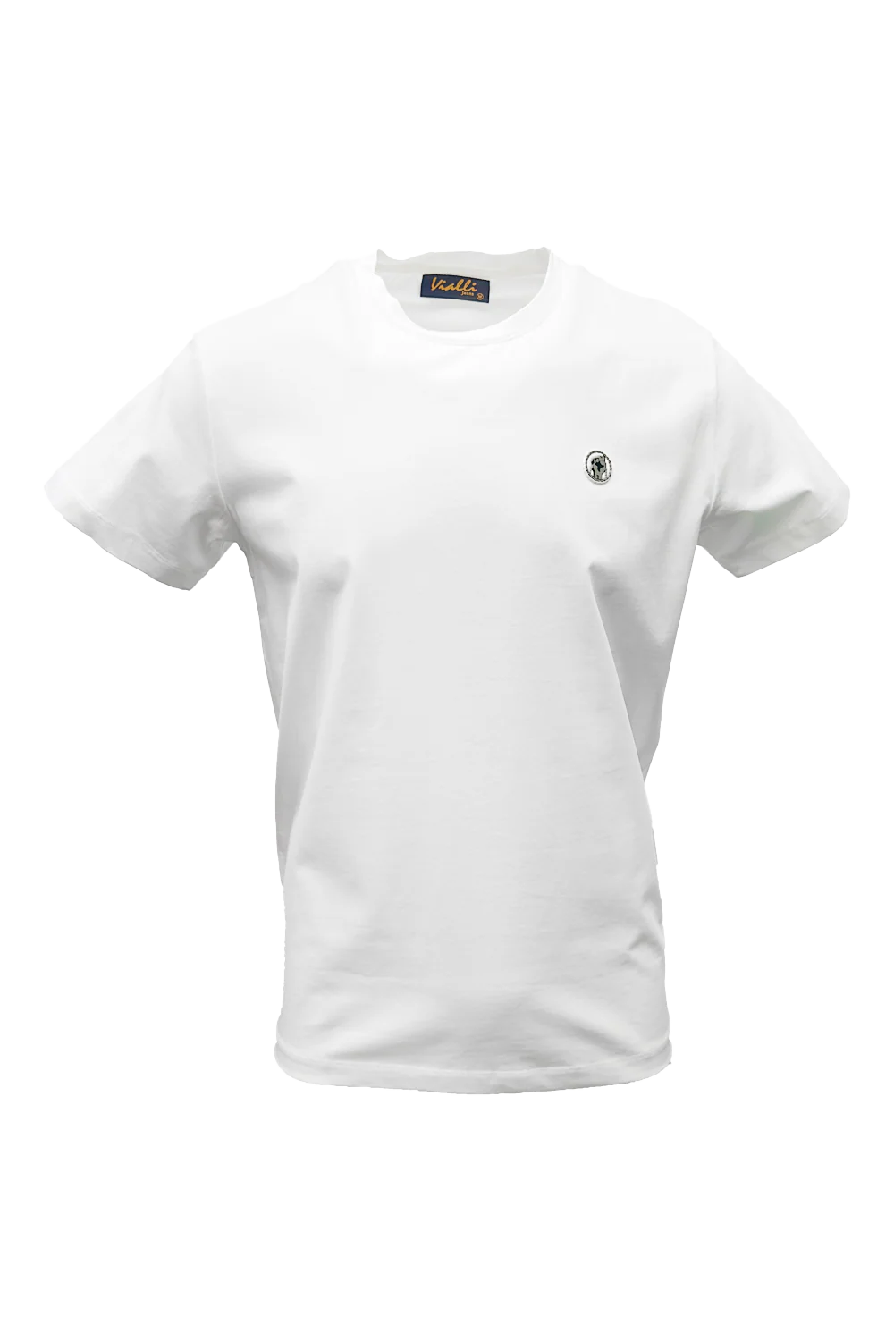 Vialli Mens White Identif  T-shirt