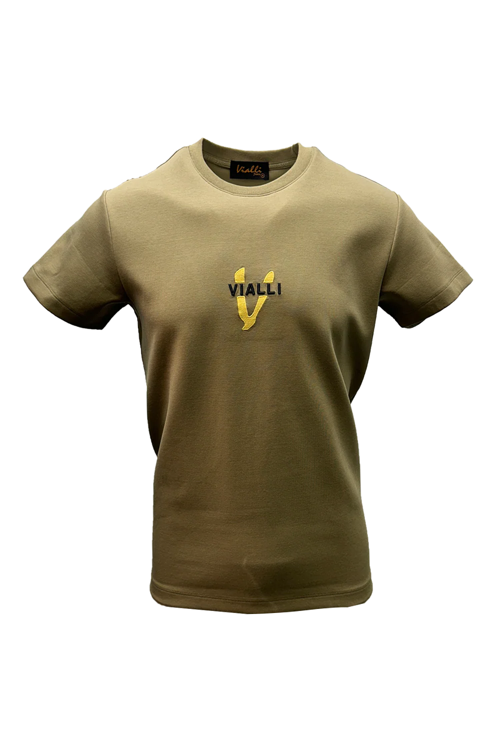 Vialli Mens Keption Beige T-shirt