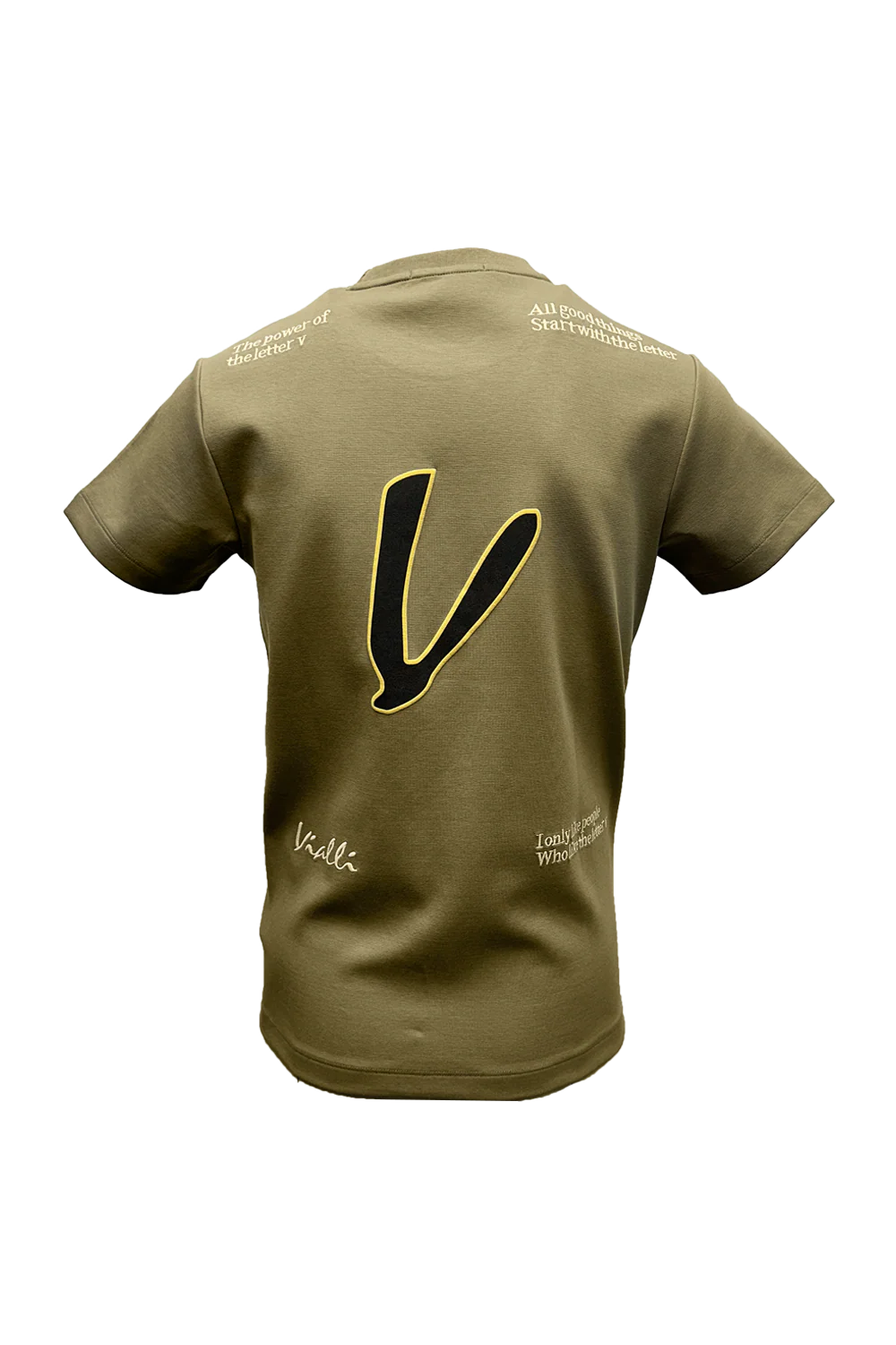 Vialli Mens Keption Beige T-shirt