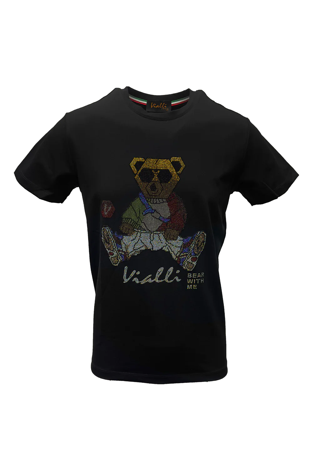 Vialli Mens Black Kwaito T-shirt