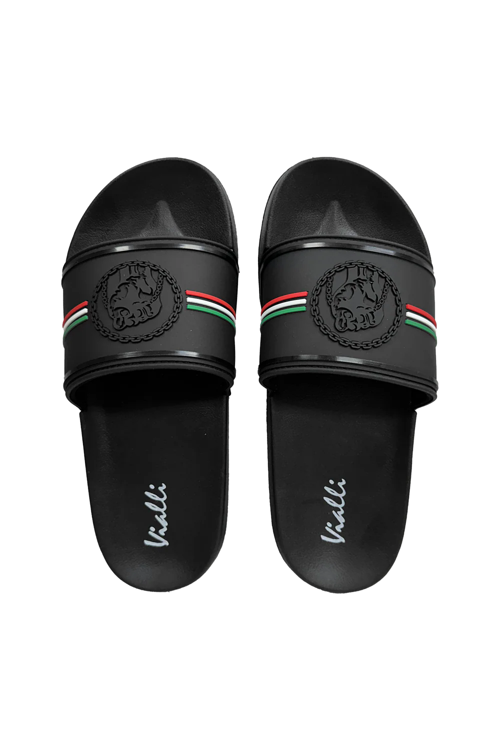 Vialli Mens Black Amigo Sandals
