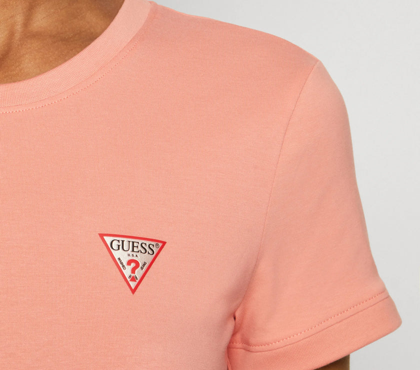 guess-mini-triangle-t-shirt-peach--Designer-Warehouse-South_africa