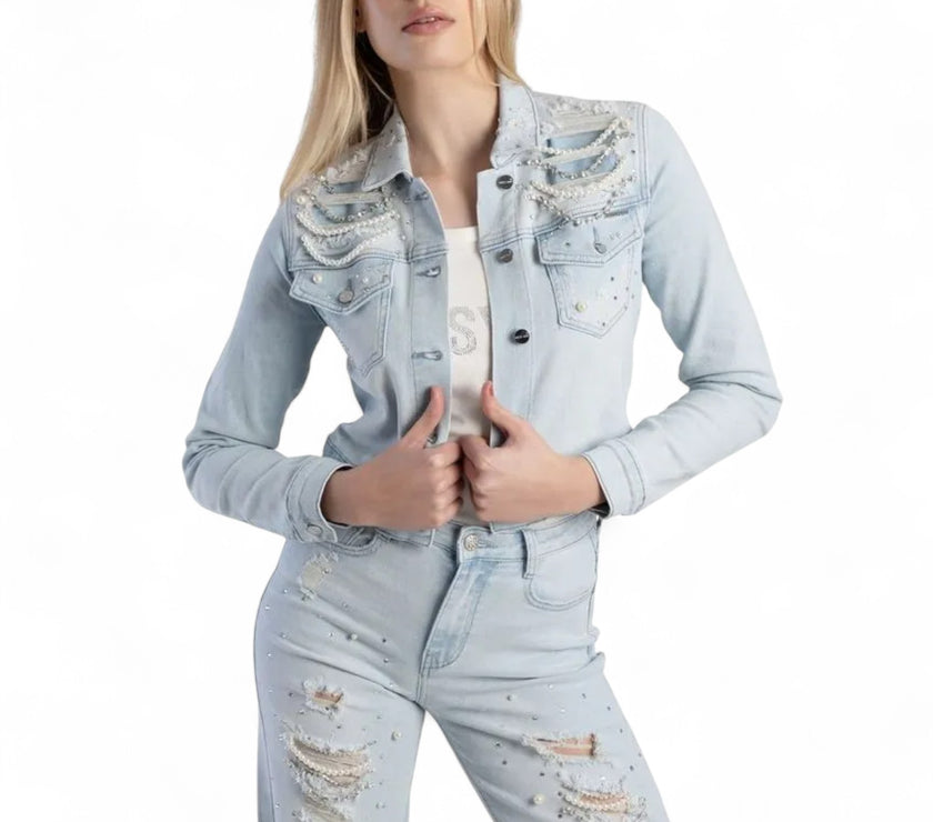 Sissy Boy Women's Blue Denim Jacket