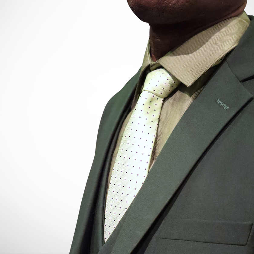 Men’s Slim Fit Dark Green 3-Piece Suit