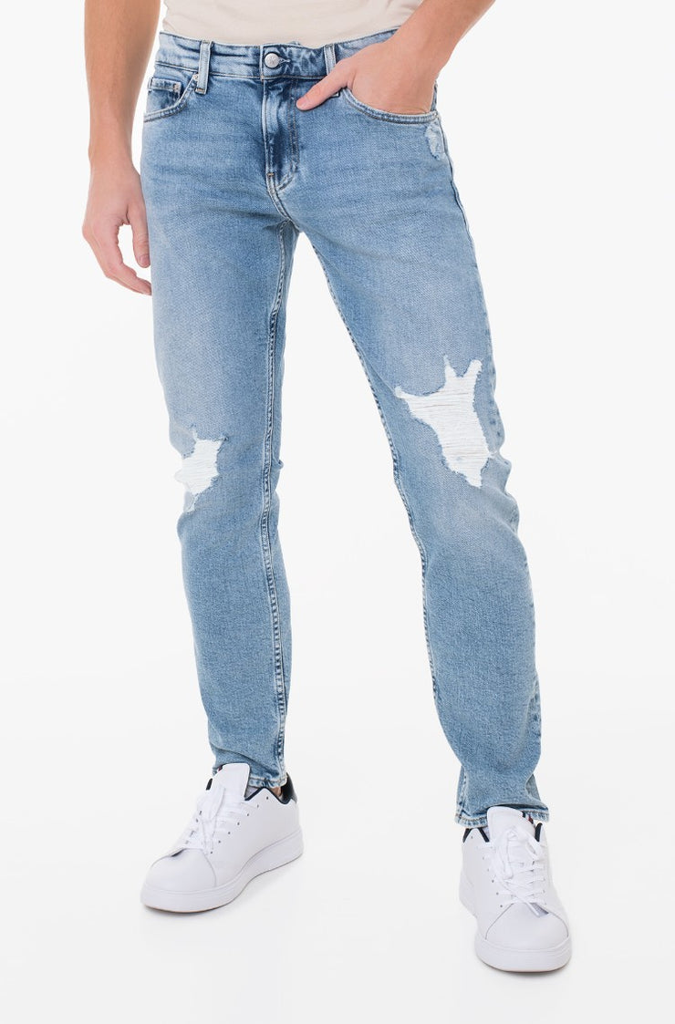 Calvin Klein Mens Light Slim Jeans