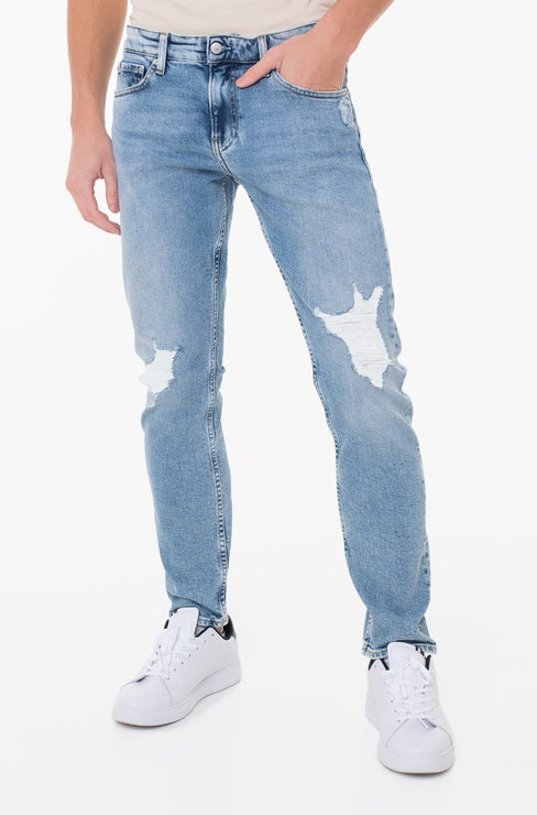 Calvin Klein Mens Light Slim Jeans