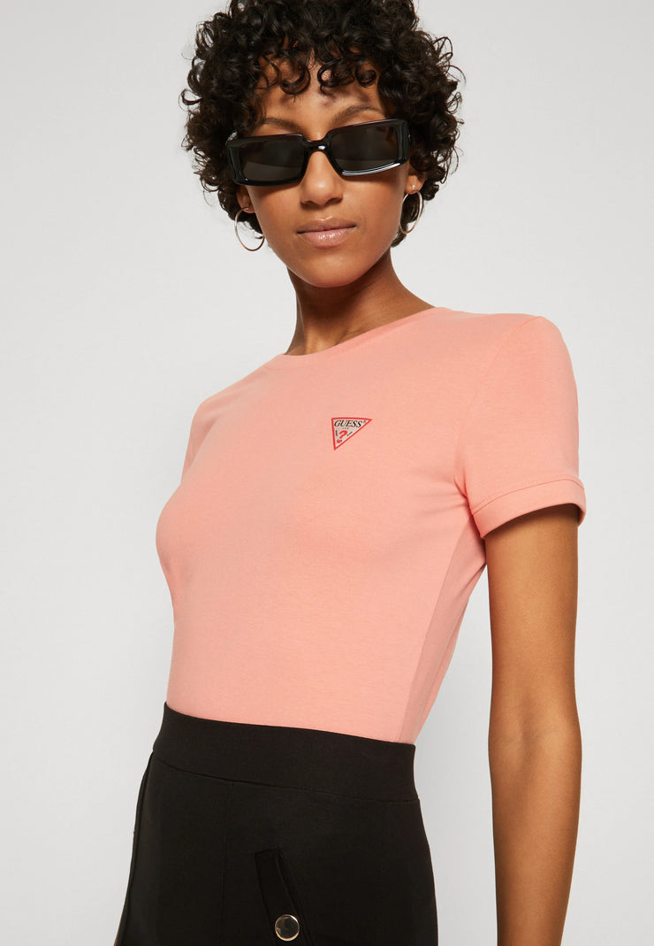 guess-mini-triangle-t-shirt-peach-Guess-T-ShirtDesigner-Warehouse-South_africa