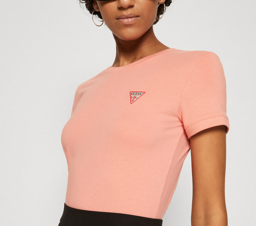 Guess Mini Triangle T-shirt-Peach