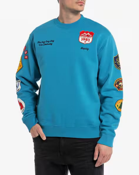 Replay Mens Blue Sweater
