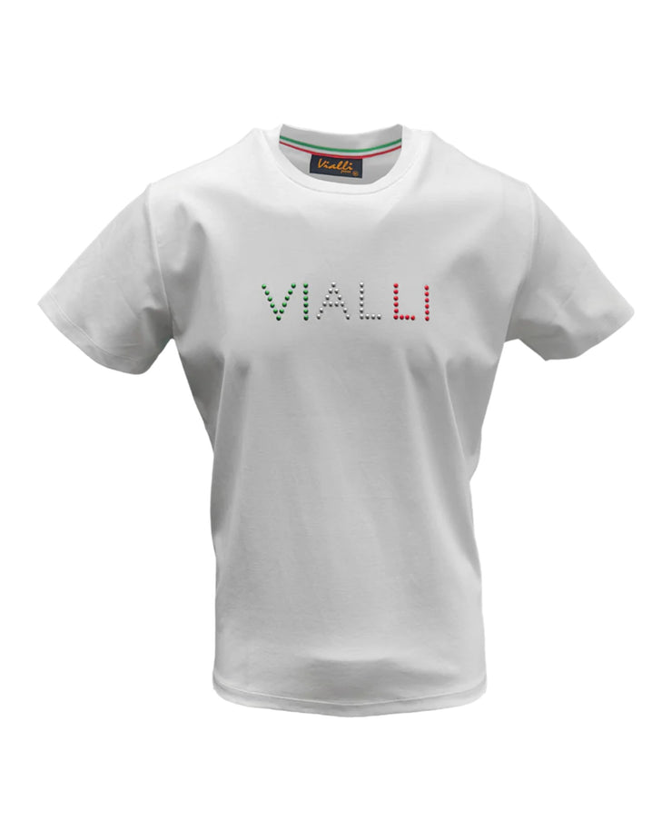 Vialli Mens Hendy White T-Shirt