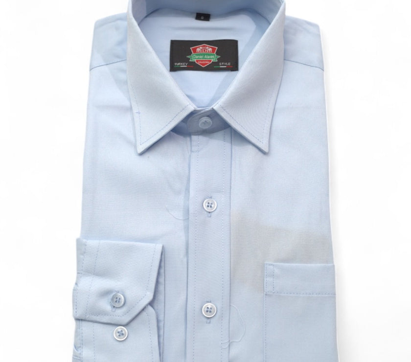 Light Blue Tailored Men's Formal Shirt