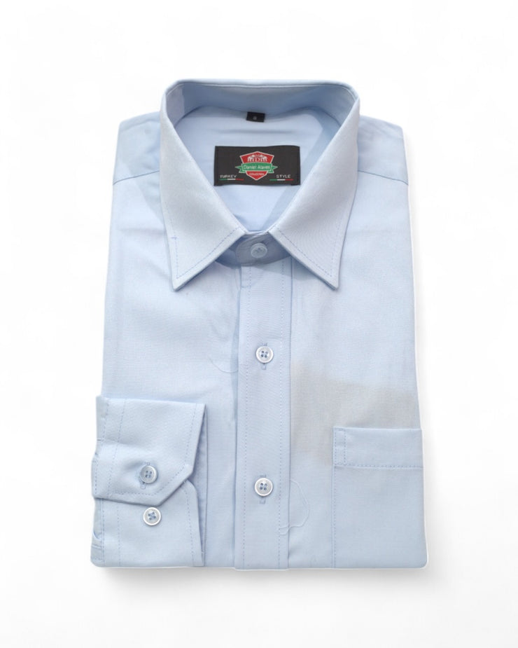 Light Blue Tailored Men's Formal Shirt