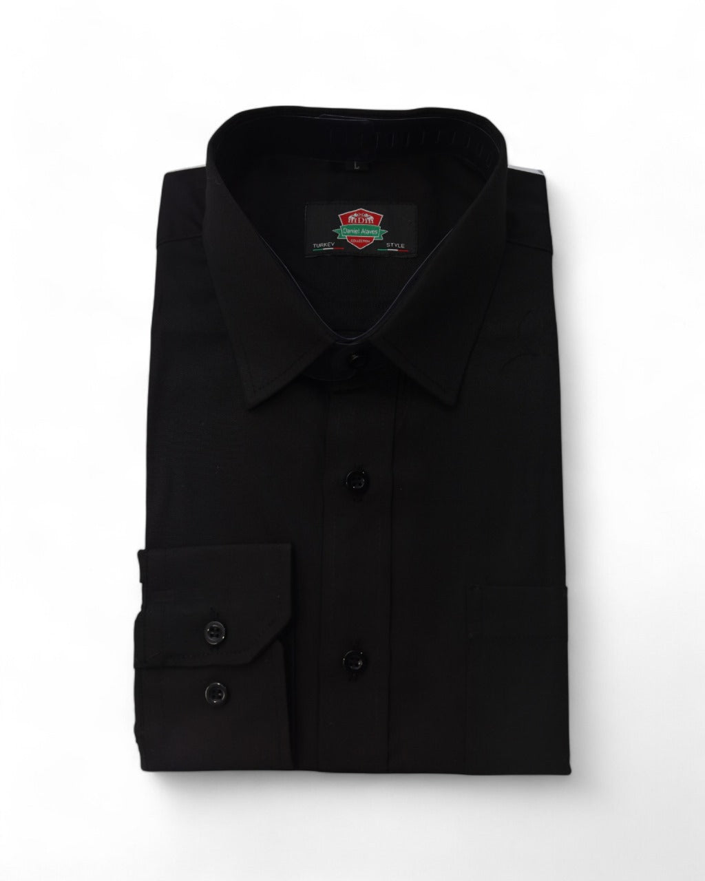black-tailored-mens-formal-shirt-The Designer Warehouse-ShirtDesigner-Warehouse-South_africa