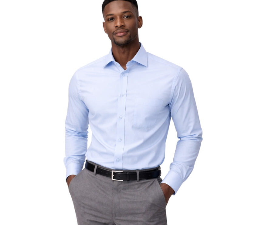 Light Blue Tailored Men's Formal Shirt