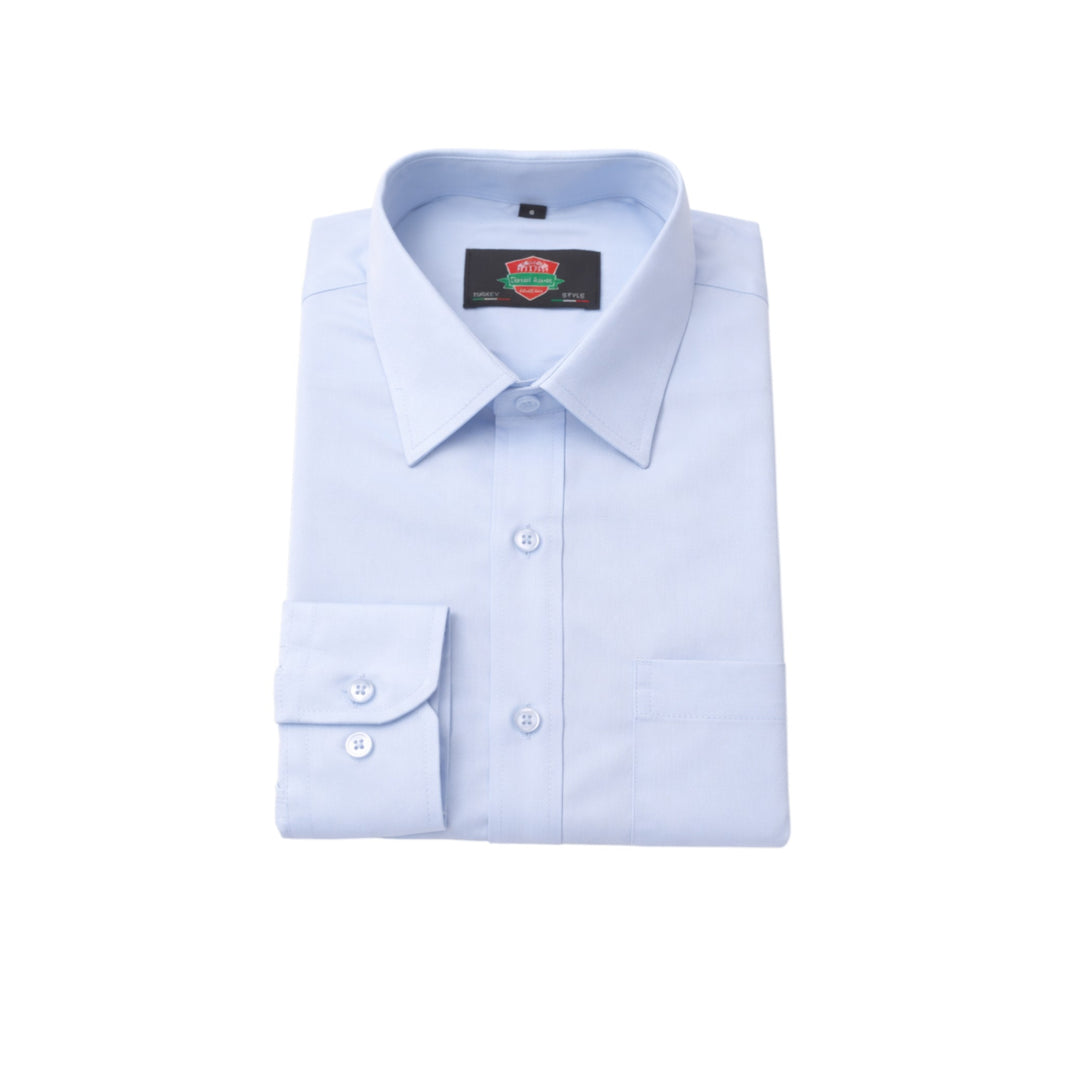 Men's Light Blue Slim Fit Dress Shirt