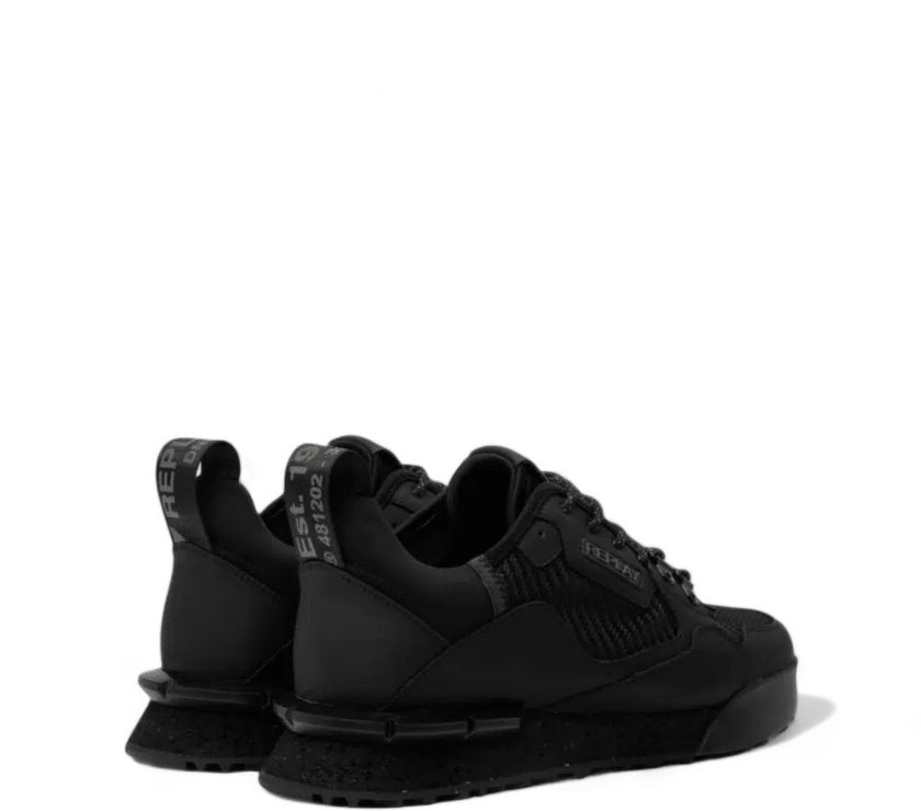 Replay Mens Field Speed Carbon Black Sneakers