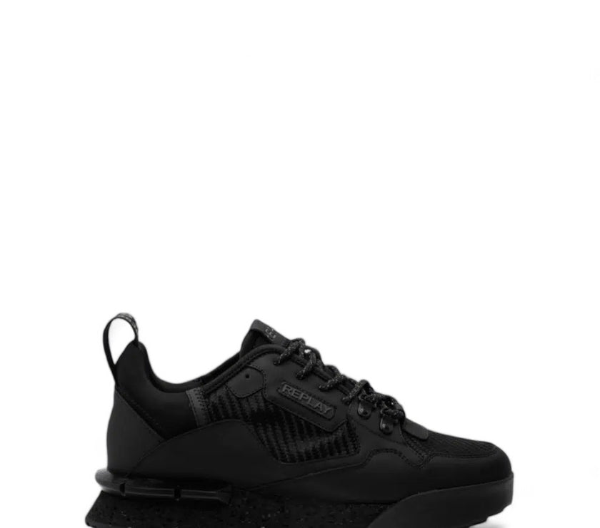 Replay Mens Field Speed Carbon Black Sneakers