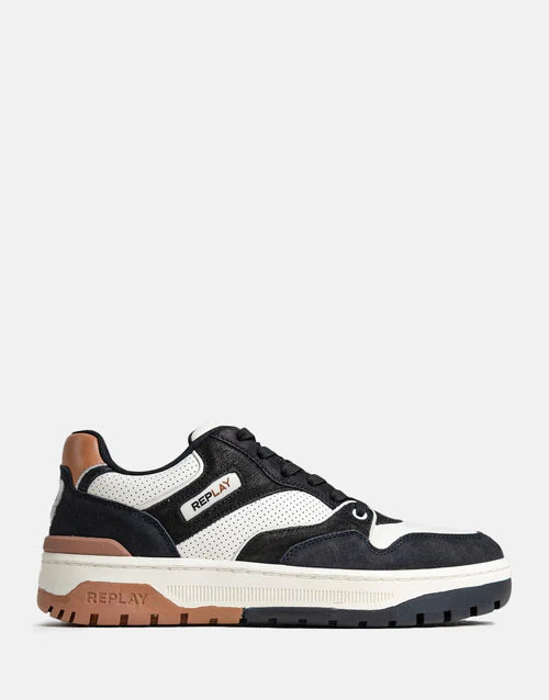 Replay Gemini Navy Tofu Tan Sneaker