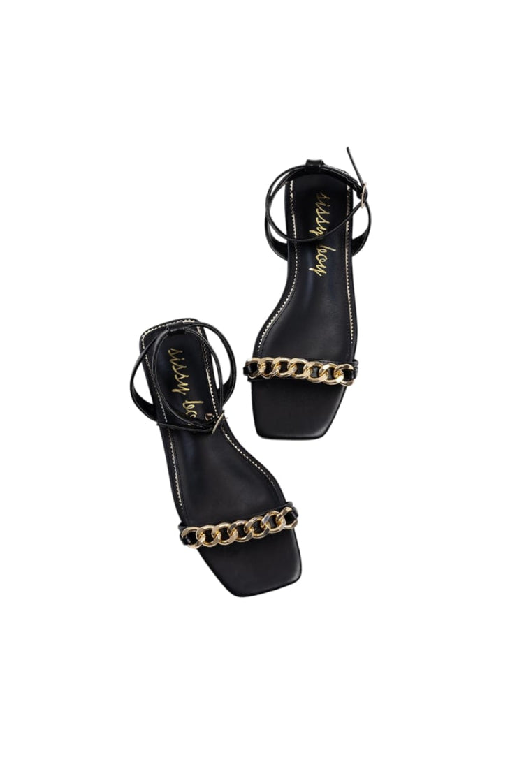 Sissy Boy Black Vamp Sandals