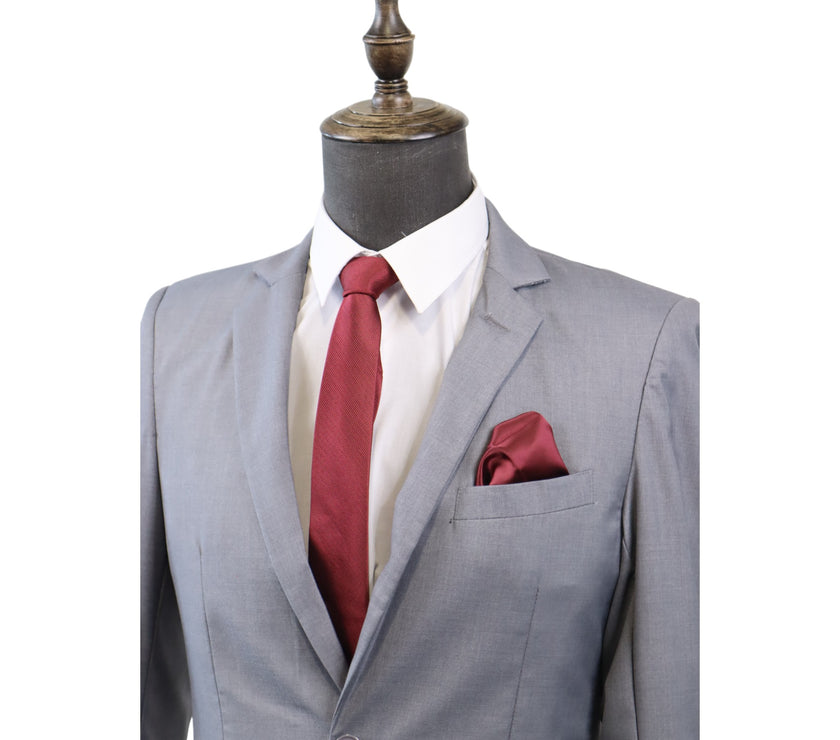 Men's Tailored Light Grey 2PC suit