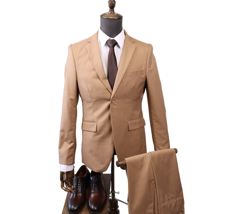 Men's Tailored Tan 2PC Suit