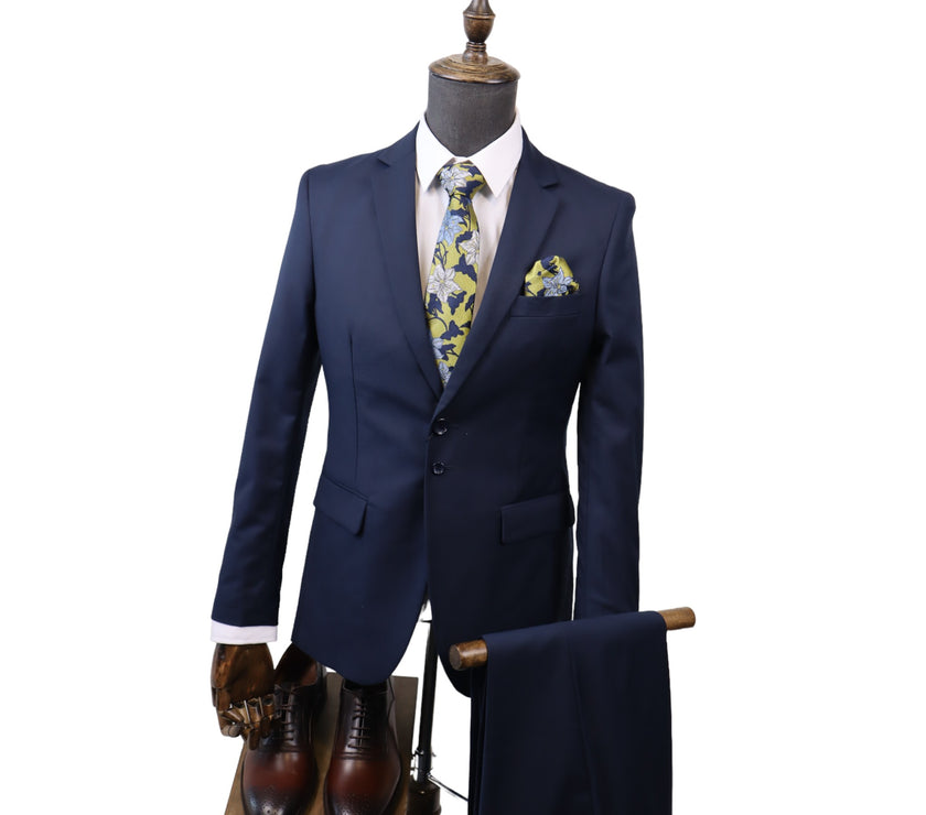 Men's Tailored Navy 2PC Suit