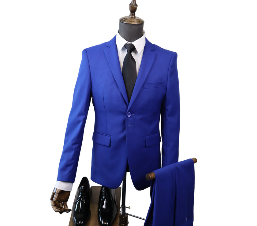 Men's Tailored Royal Blue 2PC Suit