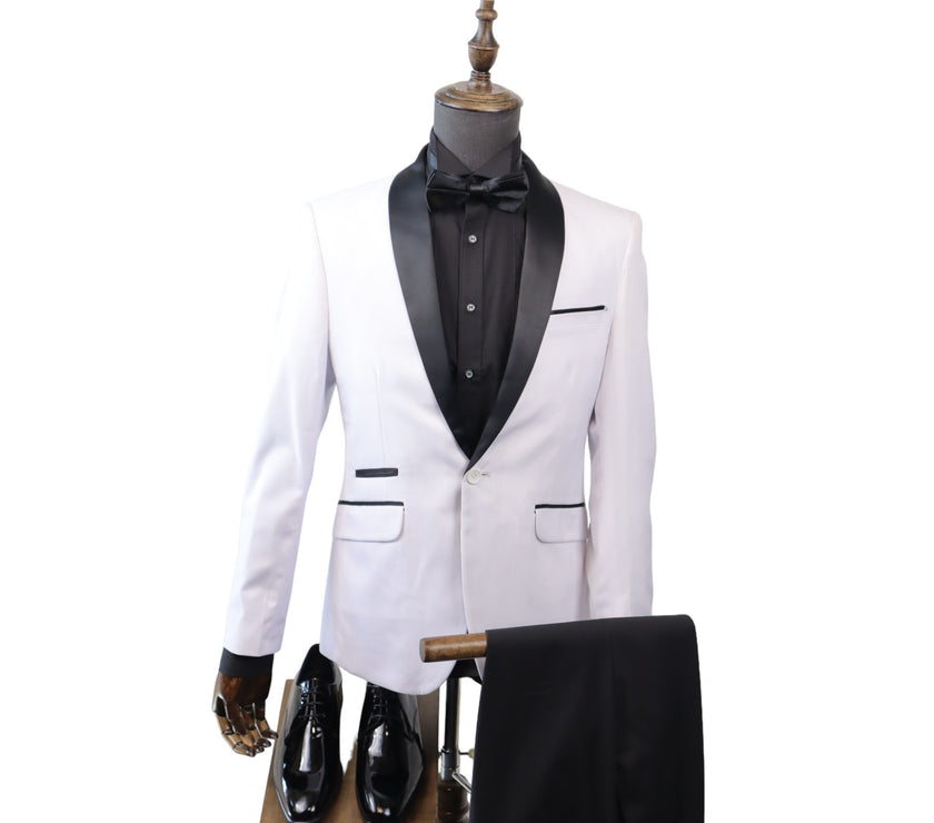 Mens White Tuxedo 2PC