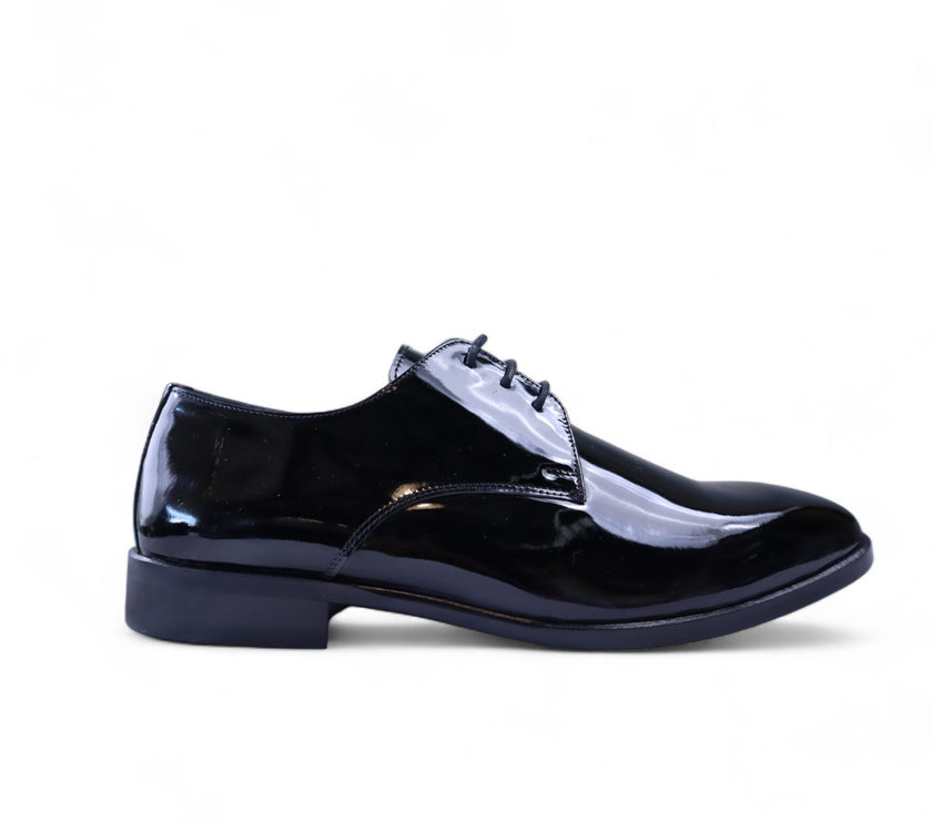 Zerga Mens Mexico Patent Formal Shoe