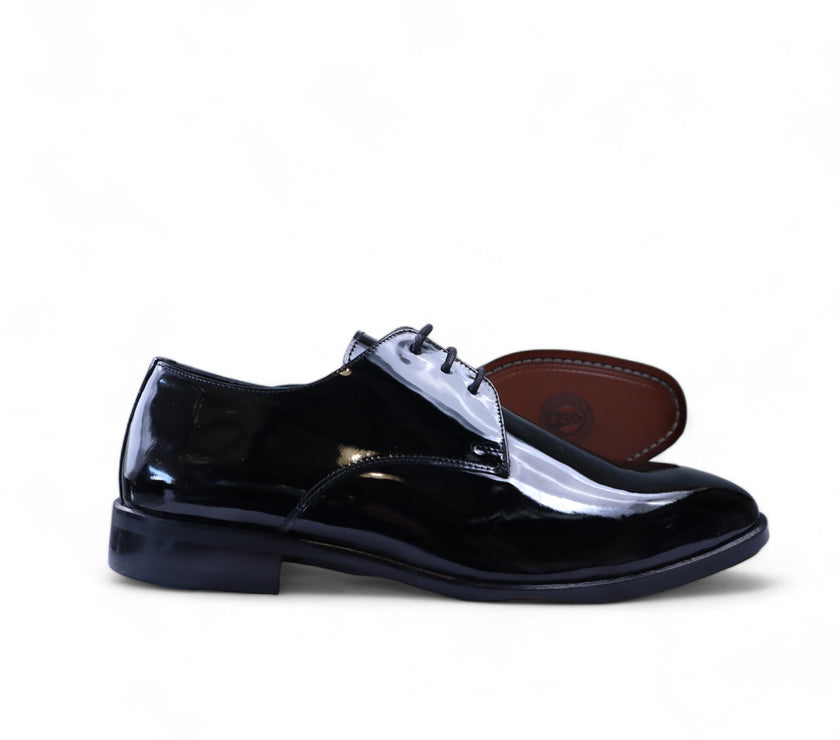 Zerga Mens Mexico Patent Formal Shoe