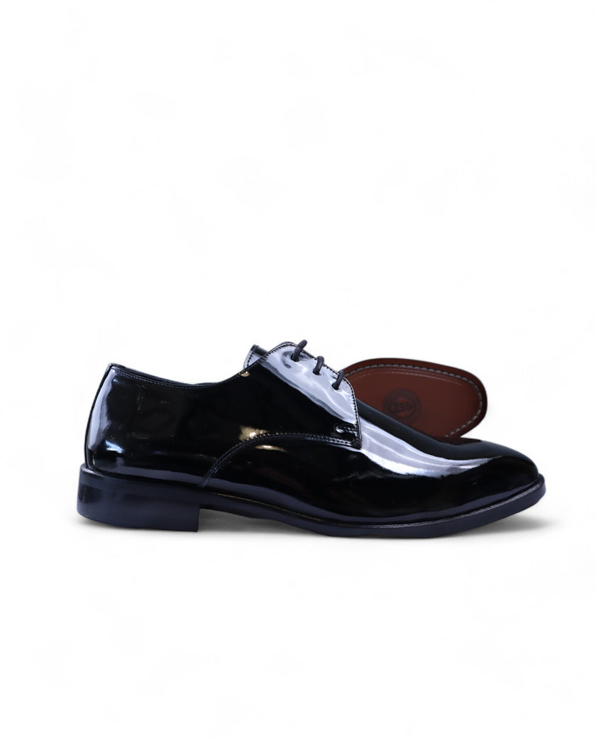 Zerga Mens Mexico Patent Formal Shoe