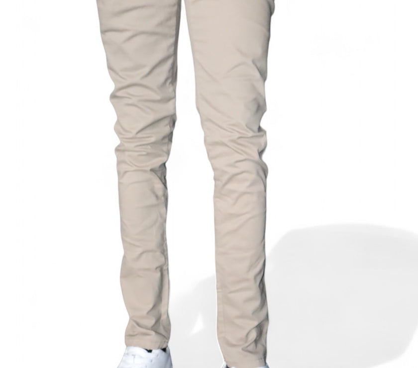 Zerga Mens Taupe Chinos