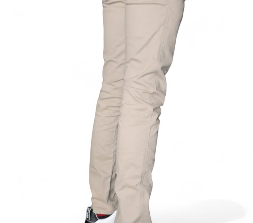 Zerga Mens Taupe Chinos