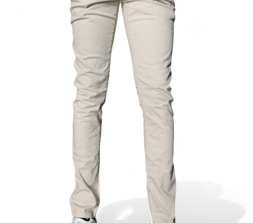 Zerga Mens Beige Chinos