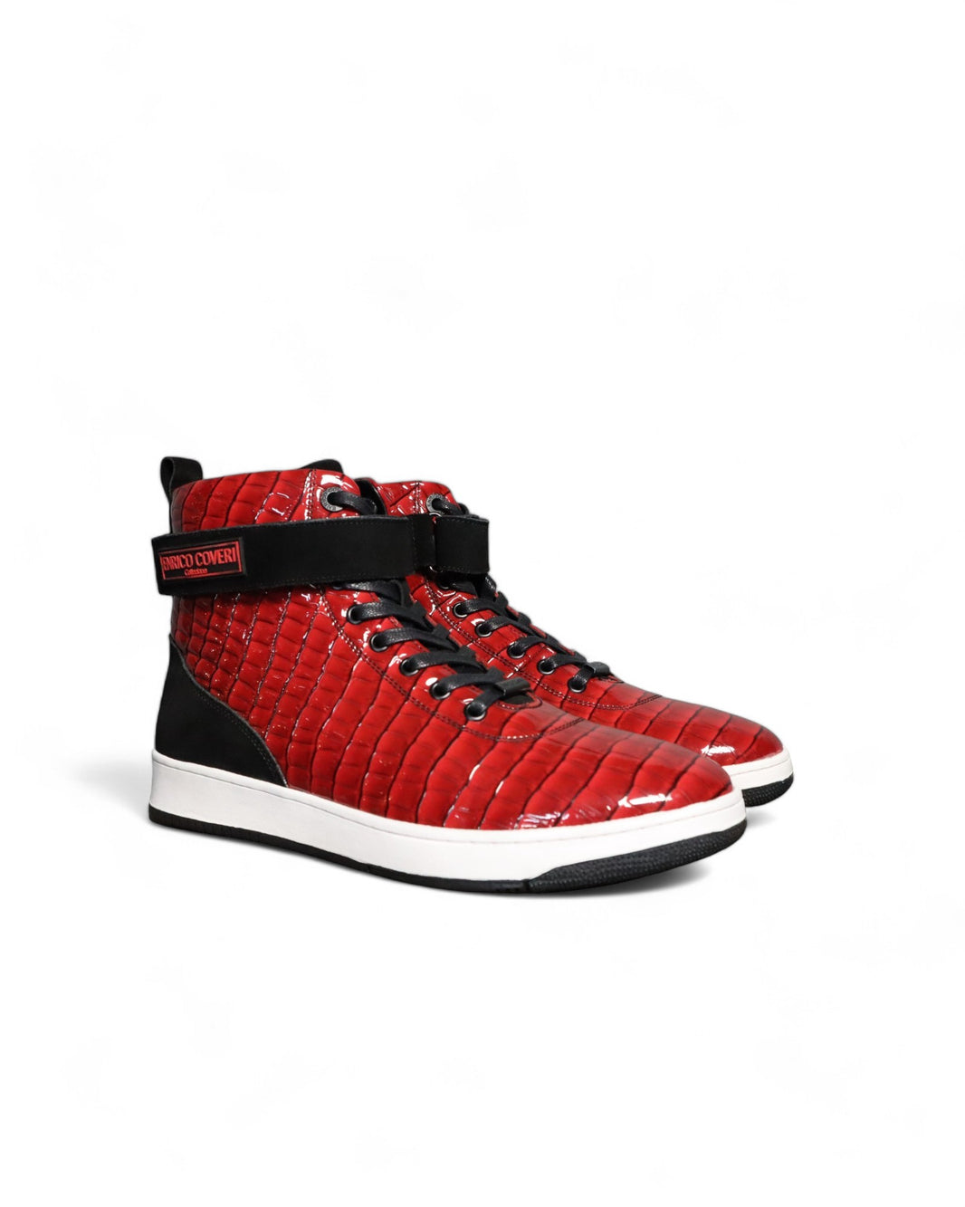 Enrico Coveri Snake Skin Red High-Top