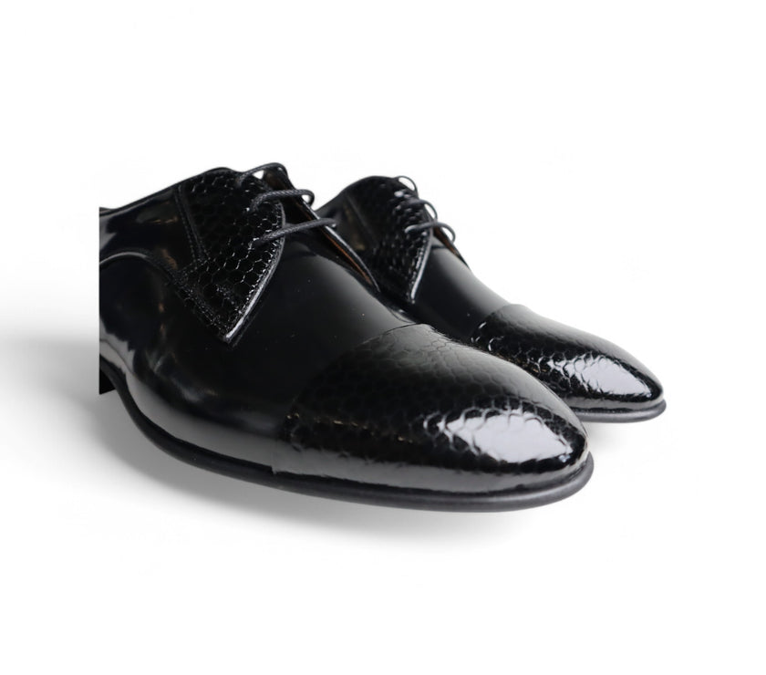 Wenitto Mens Patent Leather Dress Shoe