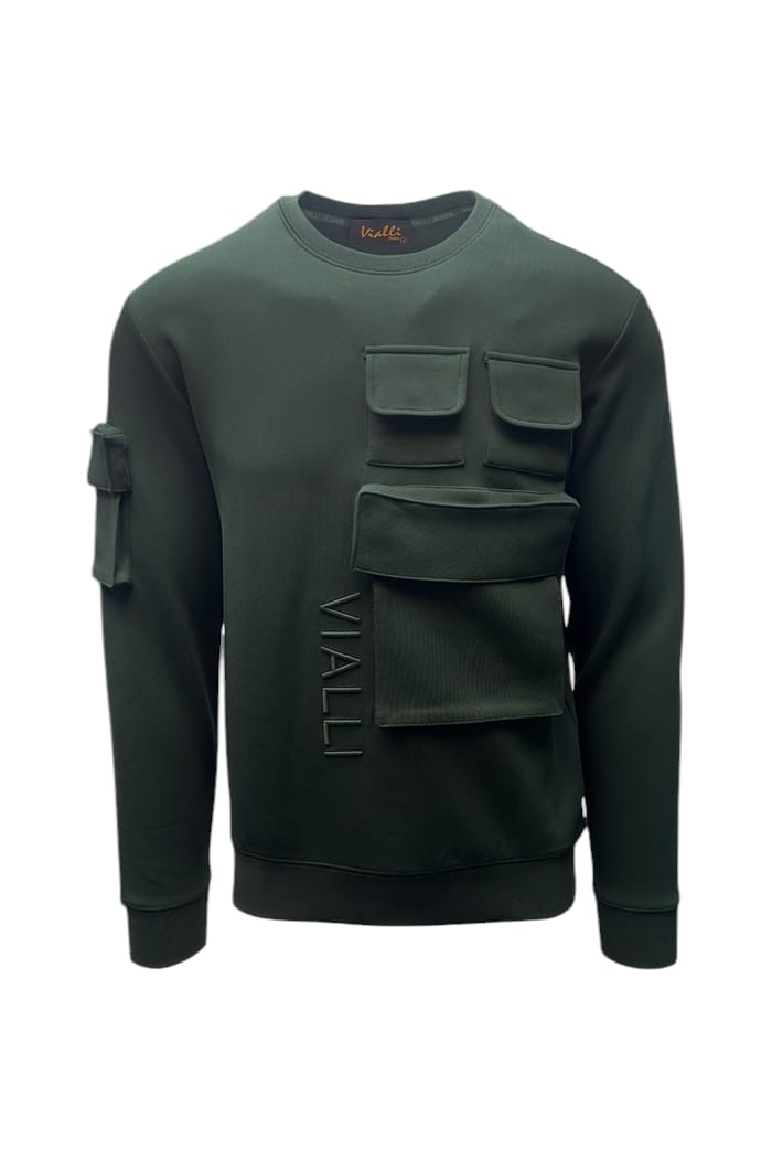 Vialli Olive Kwalat Sweater