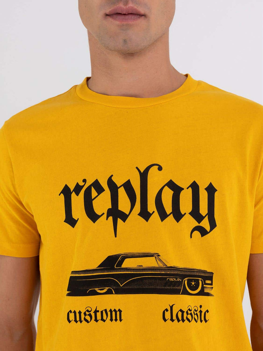 Replay Mens Yellow T-shirt