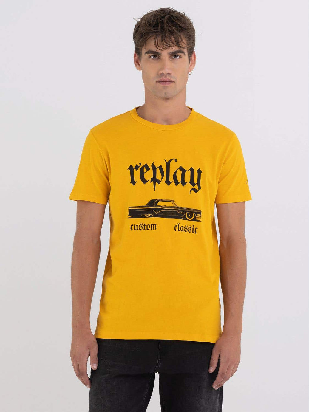 Replay Mens Yellow T-shirt