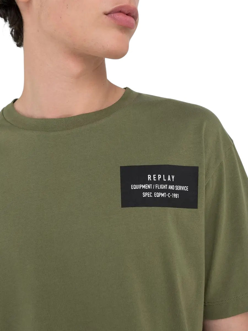 Replay Mens T-shirt (Mil-Green)