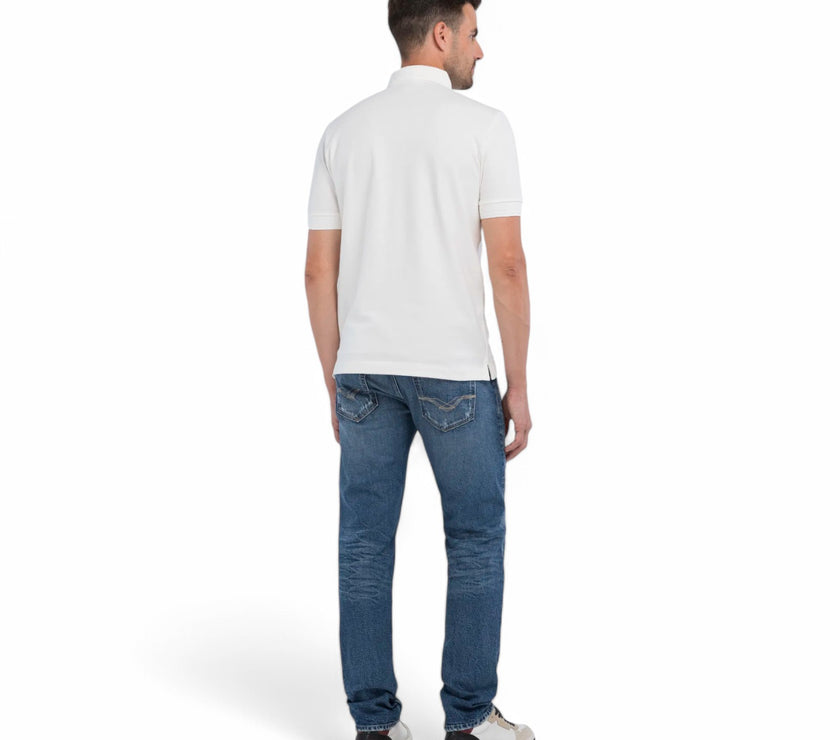 Replay Polo Top-White