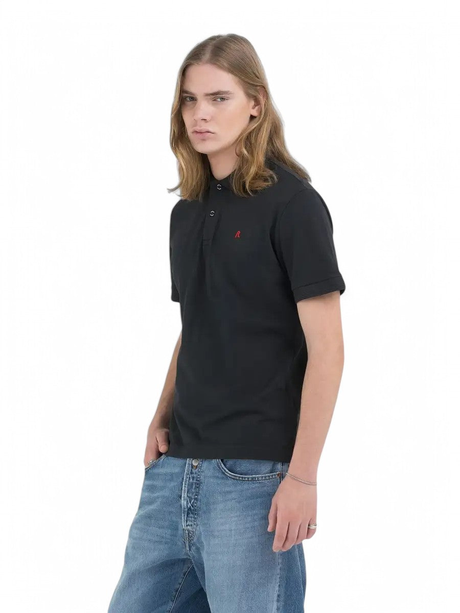 Replay Mens Polo (Black)